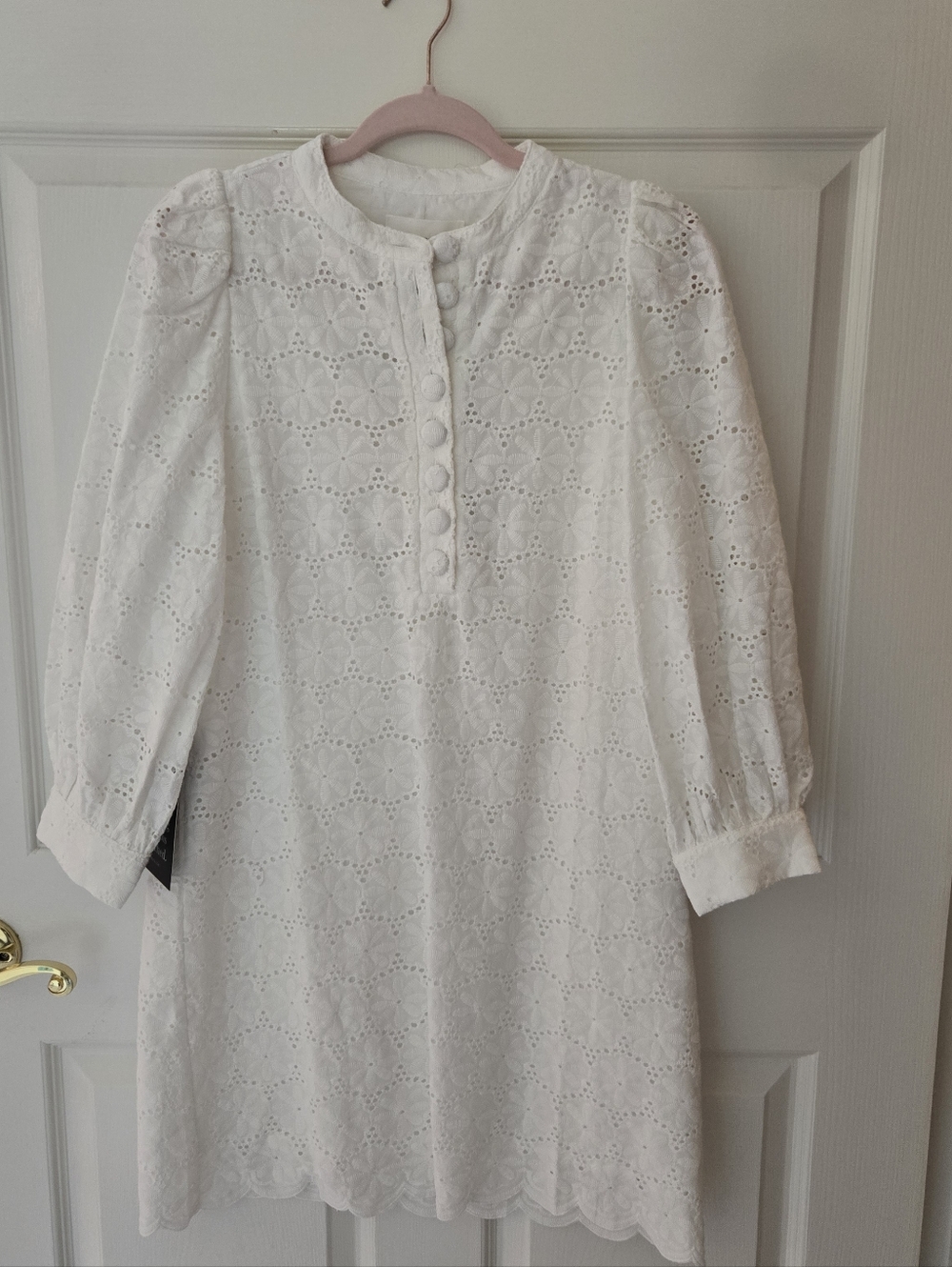 Tuckernuck Pomander Place White Eyelet Samantha Dress NWT